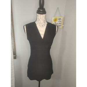 Jessa & Lisa Y2K V Neck Sleeveless Stretchy top S(6)